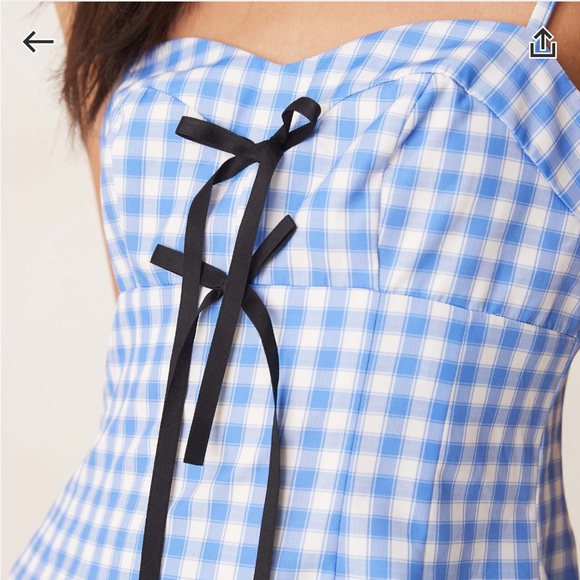 NWT sister Jane lavender gingham mini dress - Picture 7 of 10